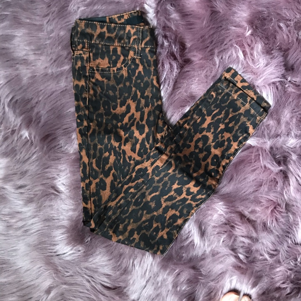 Joe’s skinny animal print girls jeans